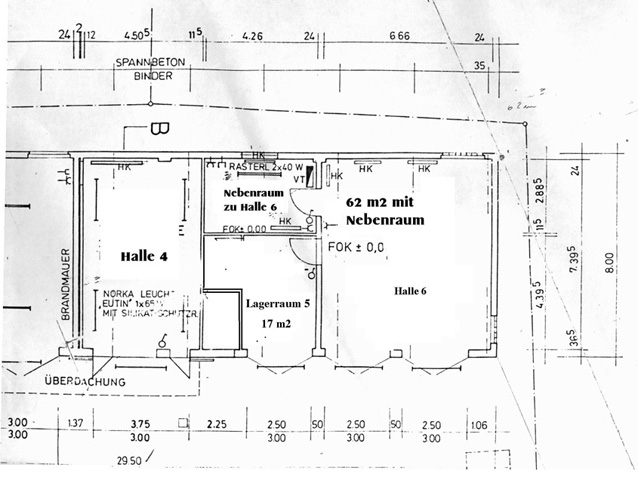 Grundrissplan Halle 4 Gesamt