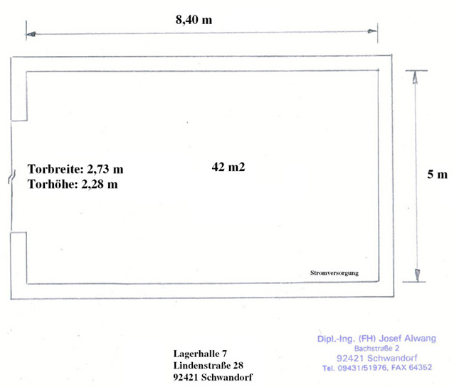 Grundrissplan Halle 1 Gesamt